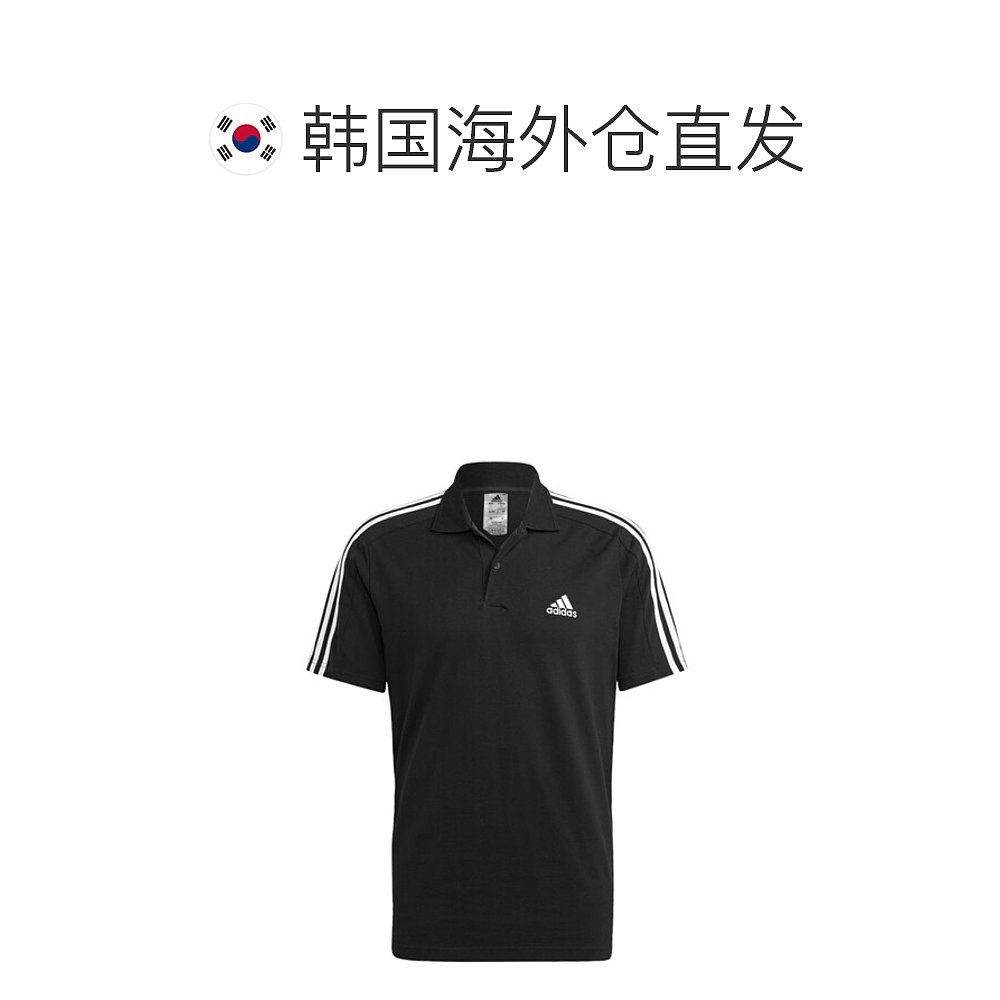 韩国直邮[Adidas] 男士 短袖T恤 3线 网眼 POLO T恤 IC9310 男士 - 图1