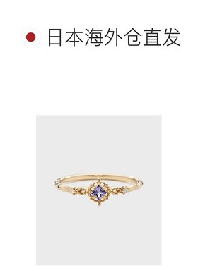1h可退 日本直邮NOJESS女士欧洲风格紫罗兰色坦桑石戒指细腻透明