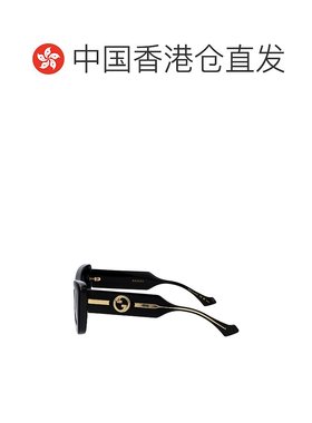 香港直邮GUCCI 女士眼镜 GG1552S001 AW2025 黑色 GUCCI Sunglass