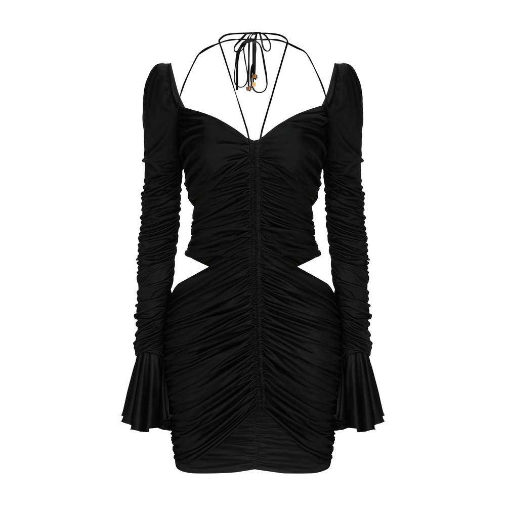 1h可退 香港直邮Blumarine 蓝色情人 女士 短款连衣裙 black黑色,淘宝优惠券,粉丝福利购,淘宝优惠卷