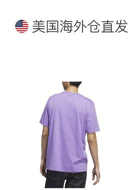 adidas男式圆领徽标 T 恤 - 紫色融合 【美国奥莱】直发