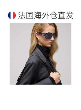 自营欧洲直邮GUCCI古驰 男女同款醋酸纤维GG几何镜框太阳镜眼镜