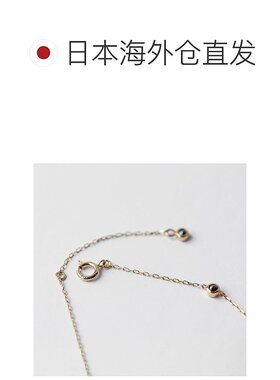 1h可退 日本直邮cui-cui 黑钻石 玫瑰切割 站式手链 K10YG 756363