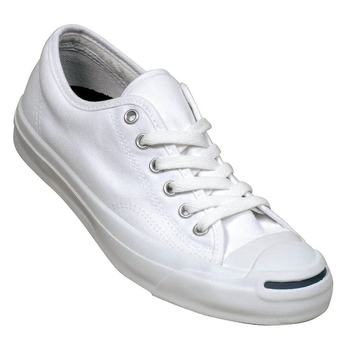 Japan Direct Mail ສະບັບພາສາຍີ່ປຸ່ນ Converse JACK PURCELL ເປີດ Smiling ຕ່ໍາສຸດຄູ່ຮັກແບບດຽວກັນຄລາສສິກ Canvas ເກີບສີຂາວ