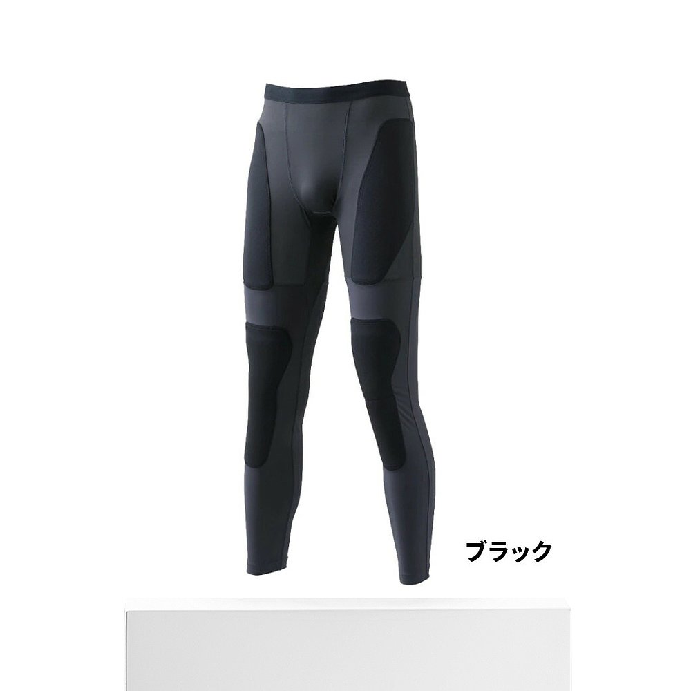 日本直邮Shimano Wear 防晒混合垫紧身裤重 M 黑色 IN-004V - 图3