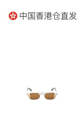 香港直邮OFF-WHITE 男士眼镜 OERI14H7664 SS2025 棕色 矩形太阳