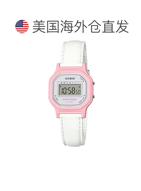 自营Casio Women's Classic Digital Watch with Pink Leather Ba