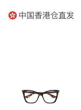 香港直邮Gucci 古驰 女士 棕色 Light Acetate GG Cat Eye 眼镜 G