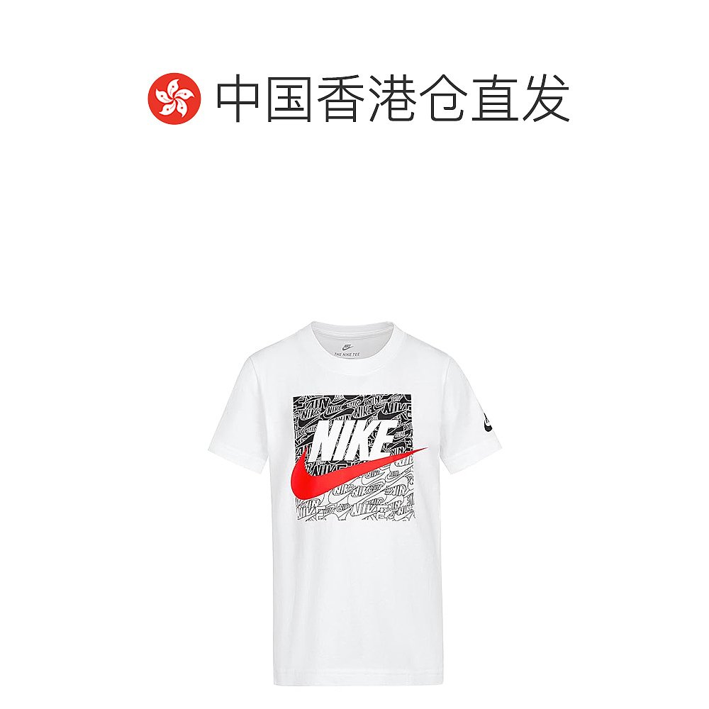 香港直邮潮奢 Nike耐克男童 Practice Makes Futura T恤(学步婴-图1