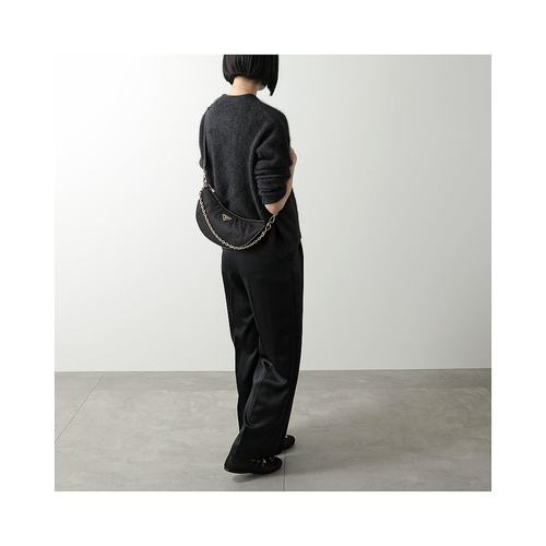 日本直邮PRADA Demi-Lune 手提包1BH222 R064女士 Re-Nylon 三角F - 图0