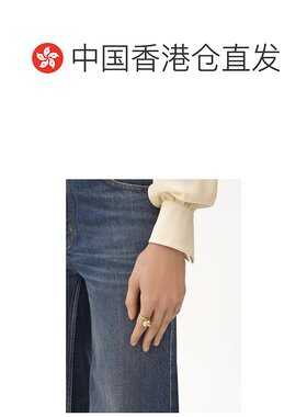 香港直邮CHLOÉ 女士戒指 C25UFR91LBR9A0 SS2025 金色 Shells 戒
