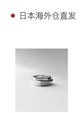 1h可退 日本直邮COCOSHNIK 女士几何堆叠环指环 3件套 7676125799