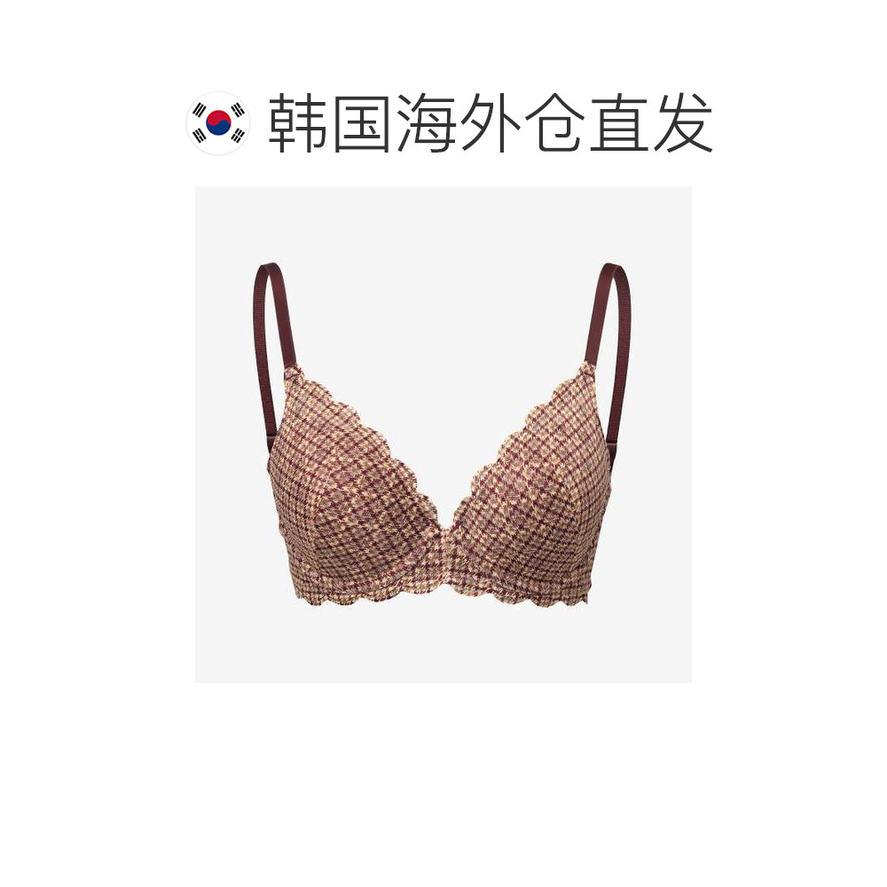 韩国直邮FILA 内衣套装季节性格子蕾丝钢圈文胸 FI4BAG3448F_TBE,淘宝优惠券,粉丝福利购,淘宝优惠卷