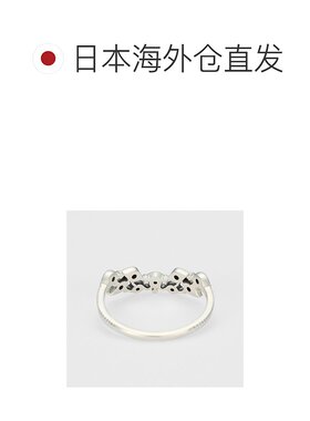 日本直邮日潮 agete阿卡朵银色标记戒指钻石银饰个性镶嵌精致