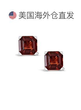 1h可退 【美国直邮】Macy's|纯银紫水晶（1-9/10 克拉总重）耳钉