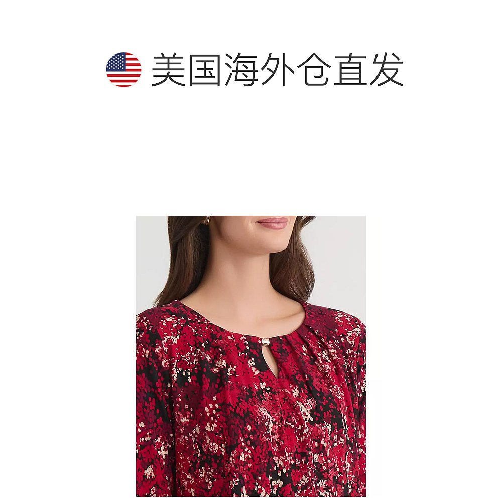 1h可退 【美国直邮】kasper 女士 衬衫上衣 - 图1
