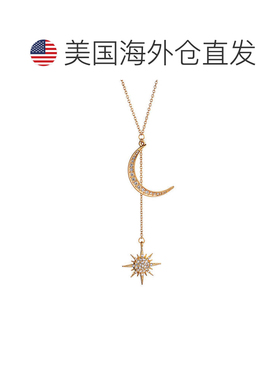 自营liv oliver18k 金星月项链 - 金 【美国奥莱】直发吊坠