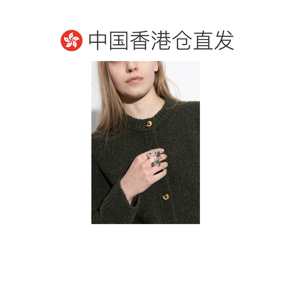 Hong Kong direct mail BOTTEGA VENETA women's ring 857364V50708117 CO silver