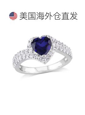 自营mimi & max2 3/4 CT TGW Created Blue 和 Created 白色蓝宝