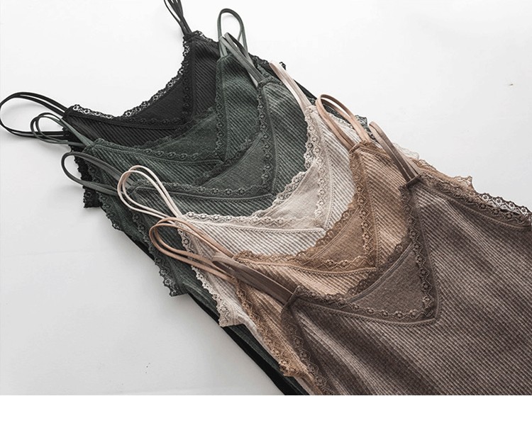 JA秋冬款金棉显瘦竖纹内搭蓄热加绒加厚吊带背心打底衫内衣女士,淘宝优惠券,粉丝福利购,淘宝优惠卷