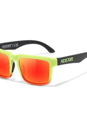 新款偏光方形炫彩男女运动太阳镜