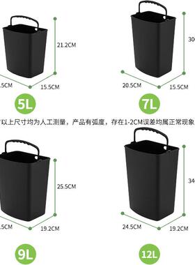 贝傅特方形不锈钢垃圾桶脚踩缓降大容量防水商用酒店厨房卫生间纸