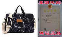 Canvaslife Black Marble Pattern 15 inch Waterproof Laptop Sh