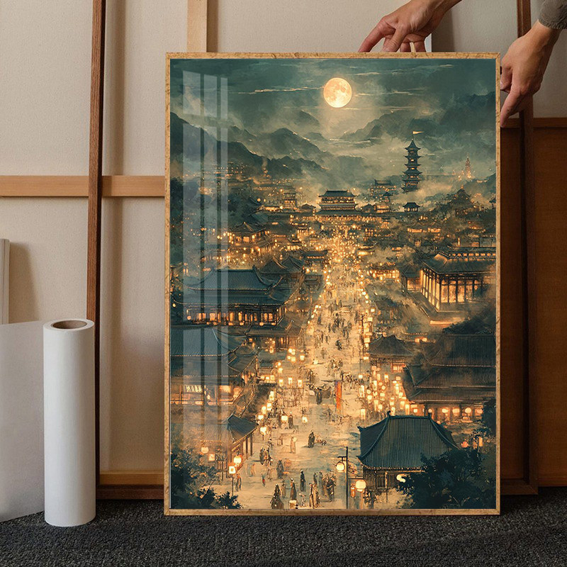 盛世长安钻石画2025新款客厅高级感满钻点钻砖石贴画5d十字绣带框,淘宝优惠券,粉丝福利购,淘宝优惠卷