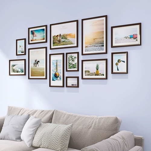 Фотография гостиной, фотография Бесплана, пробивая INS, северная европейская современная простая настенная фотомамбамная фоторадка сочетание комбинация бесплатно фотография печати