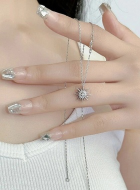 kcooou原创「太阳花」项链银