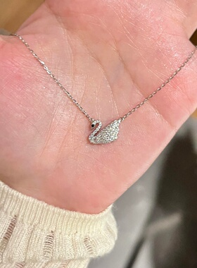 kcooou原创「白天鹅」满钻项链