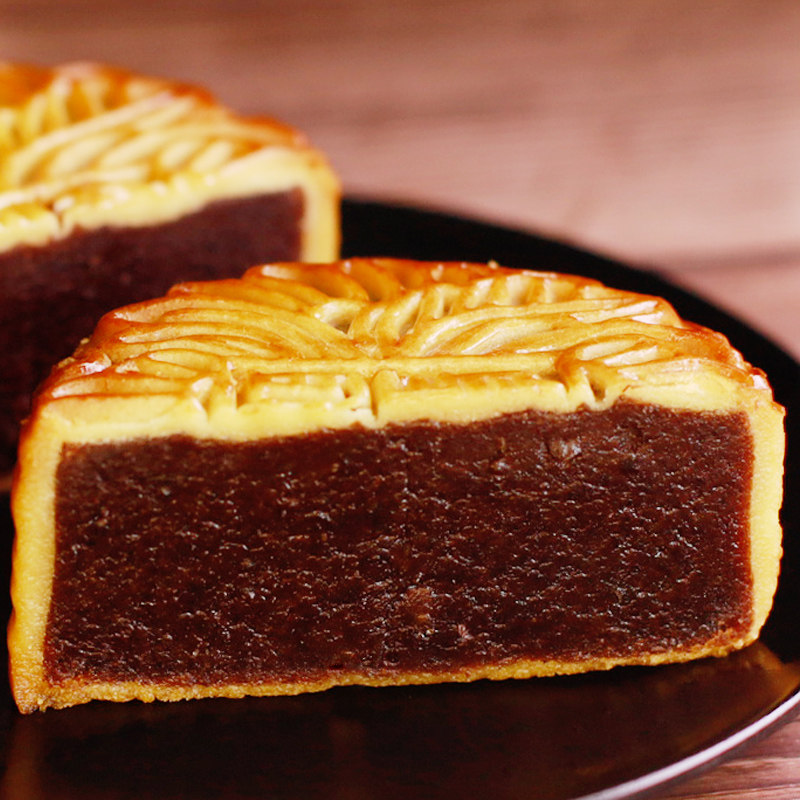 荔荣旗舰店广州红豆沙馅陈皮月饼散装广东中秋广式酒家特产正宗大