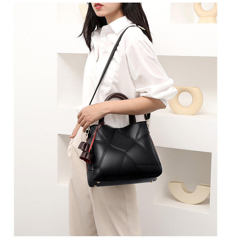 真皮女包2025新款秋冬复古百搭大容量牛皮中年妈妈包手提单肩斜挎,淘宝优惠券,粉丝福利购,淘宝优惠卷