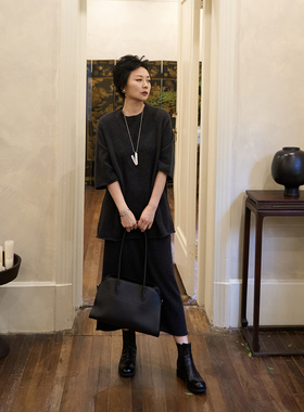 TOFOD 梳子项链 镀白金吊坠长项链小众高级感冷淡风首饰毛衣链