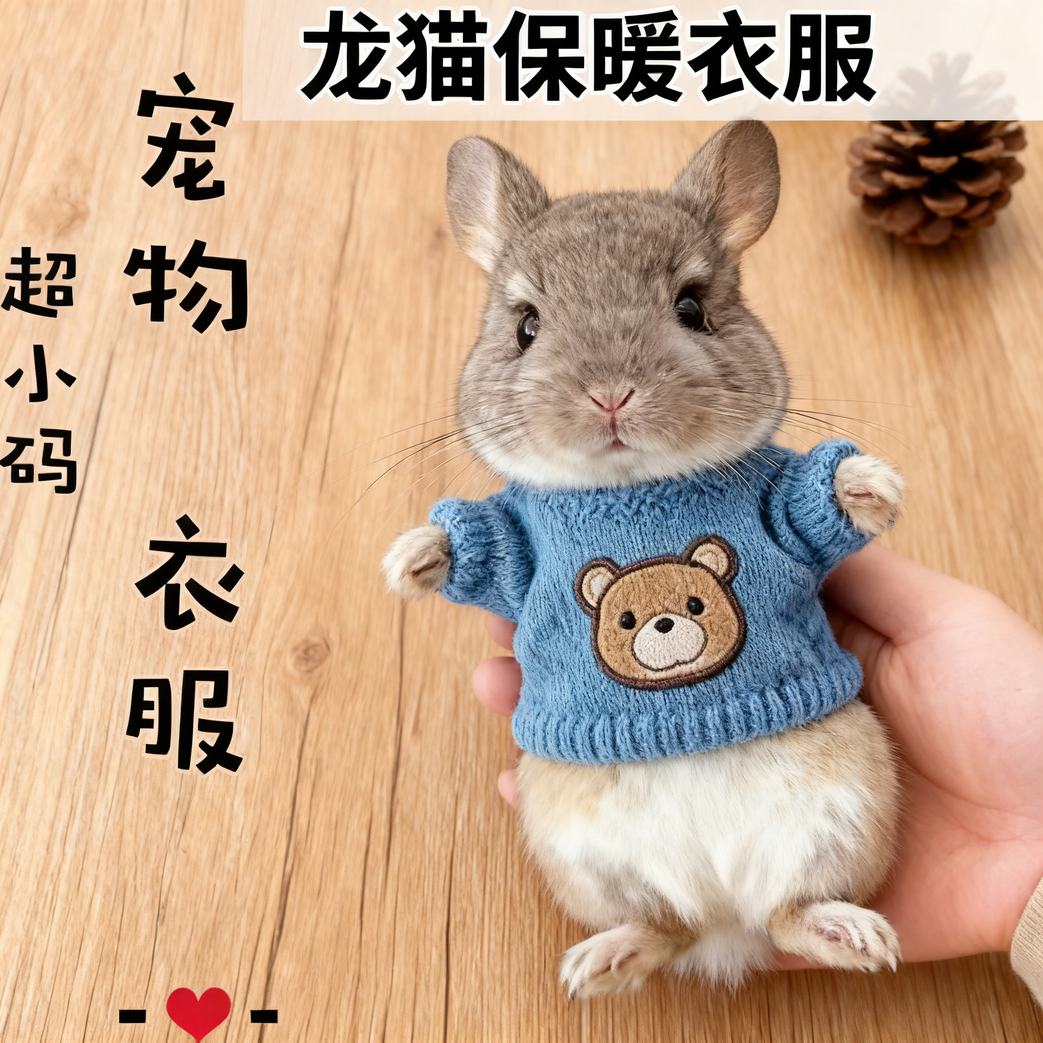 龙猫专用的小衣服保暖秋冬天1斤可用超小号荷兰猪豚鼠衣服卫衣,淘宝优惠券,粉丝福利购,淘宝优惠卷