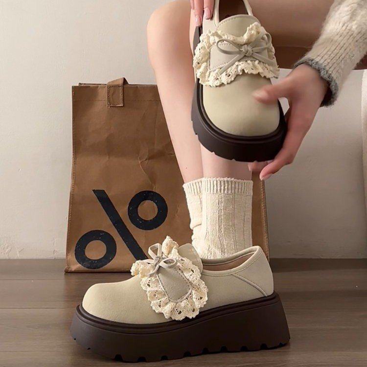 2026春季新款深口单鞋单鞋圆头PU平底深口橡胶2026年春季中跟(3-5,淘宝优惠券,粉丝福利购,淘宝优惠卷