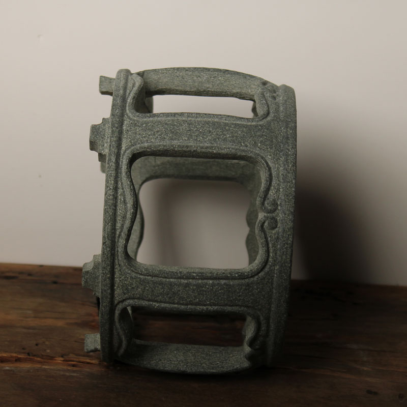 圆形青石盆栽花架桌面摆件复古台几天然石工艺品石材案台整石加工 - 图1