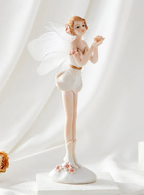 花仙子北欧风摆件家居玄关装饰品创意客厅酒柜办公桌面少女心摆设