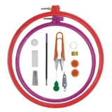 Инструмент поперечной вышивки с кожей среды