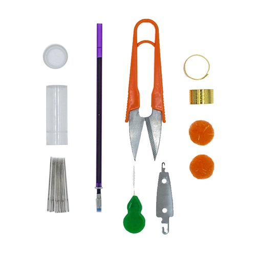 Инструмент поперечной вышивки с кожей среды