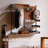 Nothing means all Japanese style aluminum hanging solid wood shelves