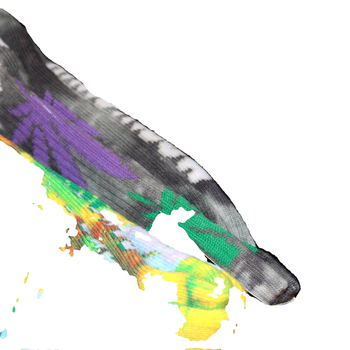 HUF潮牌枫叶袜子经典扎染加厚运动袜滑板篮球男女高筒毛巾底长袜 - 图3