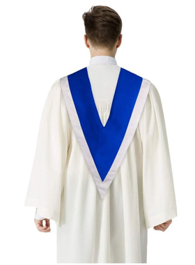 学士服披肩垂布多色可选 毕业礼服 V 型披肩学位服披肩厂家可定制