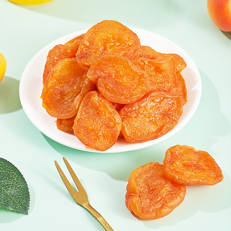 每果时光杏干500g杏脯非新疆吊干杏肉红杏干蜜饯果干果脯年货零食,淘宝优惠券,粉丝福利购,淘宝优惠卷