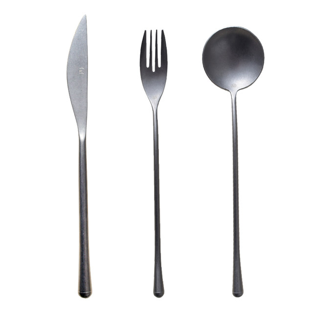 Japanese Snowflake 304 Stainless Steel Restaurant Knives and Forks and Spoons