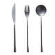 Japanese Snowflake 304 Stainless Steel Restaurant Knives and Forks and Spoons