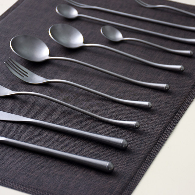 Japanese Snowflake 304 Stainless Steel Restaurant Knives and Forks and Spoons