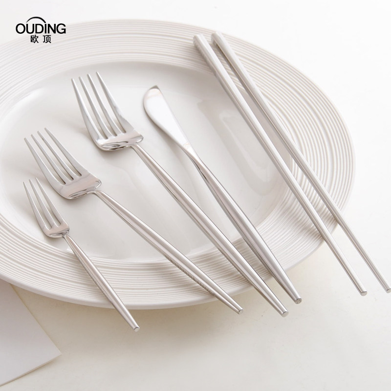 北欧风葡萄牙镜面304不锈钢西餐牛排刀叉勺筷子 咖啡勺水果叉餐具,淘宝优惠券,粉丝福利购,淘宝优惠卷