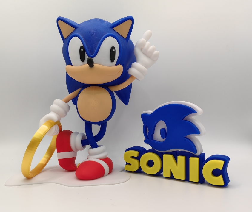 Sonic 索尼克 超音鼠 音速小子 索尼PS经典游戏 手办 摆件 模型 - 图2