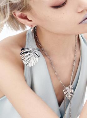 INSANE/云山 铜合金合成锆石项链 X•EVERYDAY小众热带雨林长项链